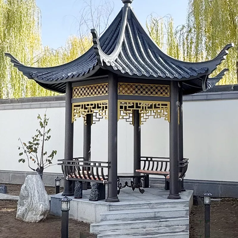 Traditionele architectonische paviljoens